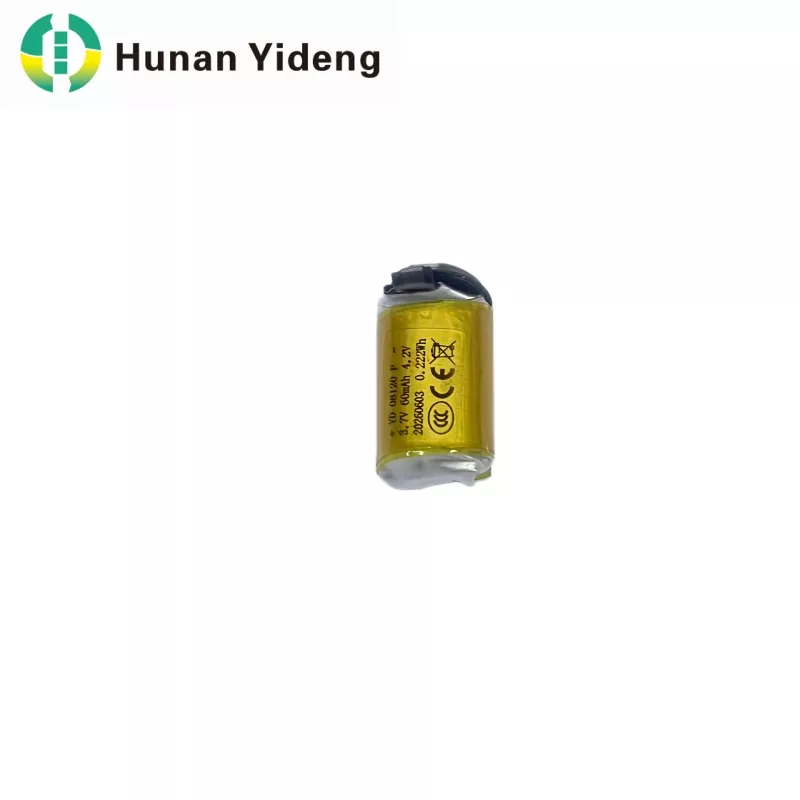 08120 3,7V 60mAh Li Polymer sylindrisk batteri