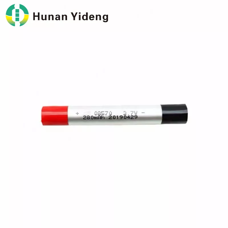 08570 3,7V 280mAh slankt sylindrisk Li-Polymer-batteri